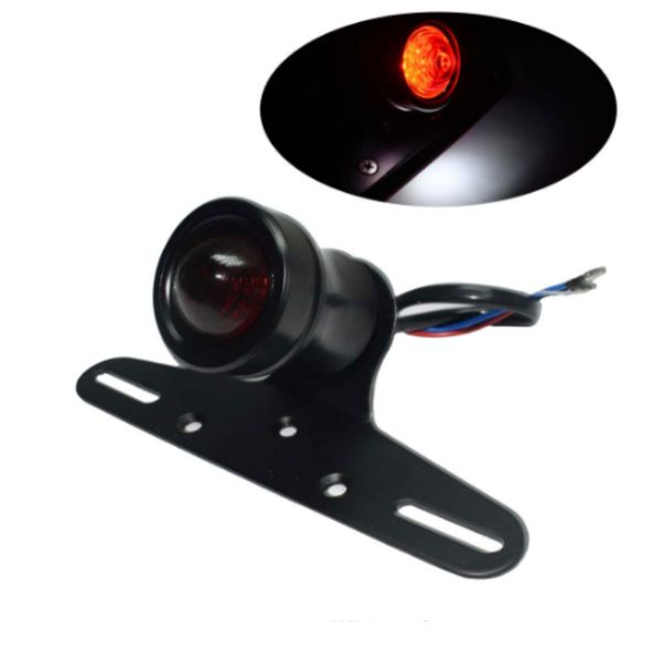 Motocicletta Nero Universale Led Posteriore Luce Stop Posteriore