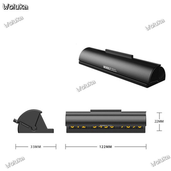 

portable useful mobile phone number plate, hidden number temporary parking card cd50 q06