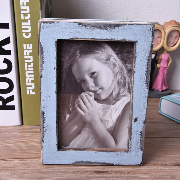 

ornament crafts p frame europe style foldable gift display picture farmhouse deskhome decor hand painted wood retro