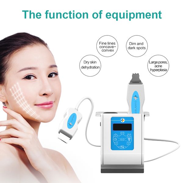 

ultrasonic skin shovel knives facial care remove hominess with 2 heads skin exfoliating scrubber peeling skin beauty tool