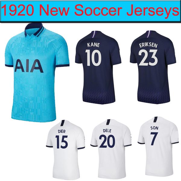 

19/20 tottenhanm soccer jerseys men and kids kane lo celso ndombele 19 20 son dele eriksen spurs camisa football camisetas shirt kit maillot, Black;yellow