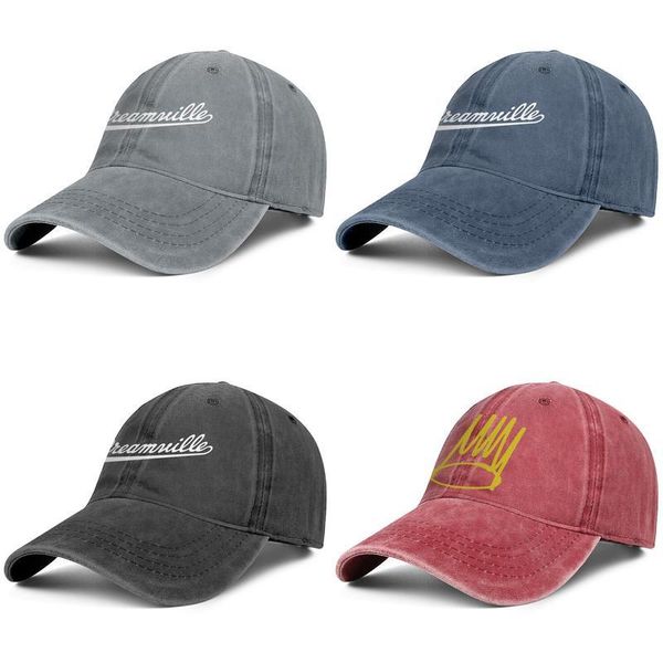 

j. cole dreamville black mens and womens trucker denim cap design fitted golf cool fashion baseball personalized trendy original hats j, Blue;gray