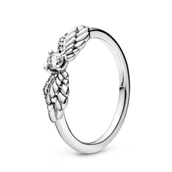 

fahmi 100% 925 sterling silver 198500c01 angel wing ring fashion simple romantic original women's jewelry gift factory, Golden;silver