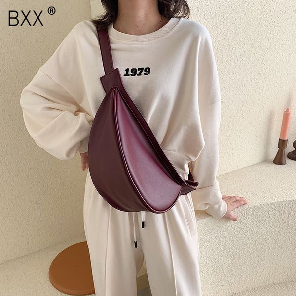 

bxx] solid color кожа pu crossbody грудь талия сумки для женщин 2019 леди плечо сумка марка сумки конструктора hi957