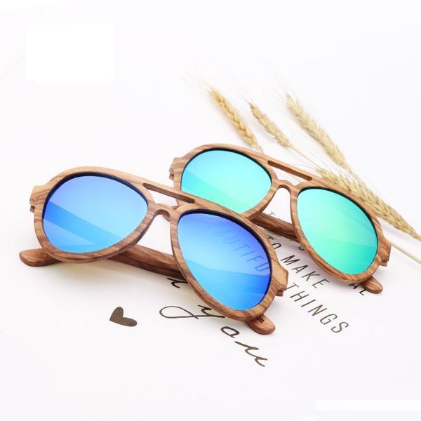 

brand design zebra wood sunglasses men polarized lens bamboo sun glass for women ing, White;black