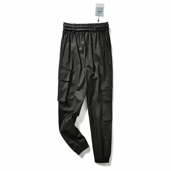 

ins selling bib overall women's european and american streets handsome beam leg casual women's pants women's dress 2019 new, Black;white