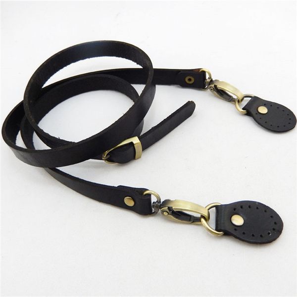 

120cm adjustable bag belt genuine leather bolsa diy accessories replacement for crossbody shoulder bag straps handles kz0277, Black