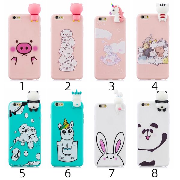 

for samsung a70 3d cute coloured painted animal tpu anti-scratch non-slip protective cover back case