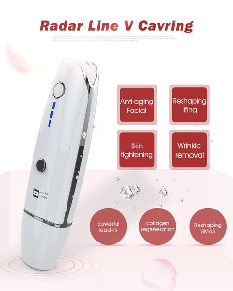 

ultrasonic mini hifu radar v curing anti aging skin lifting facial care high intensity focused home use skin rejuvenation machin