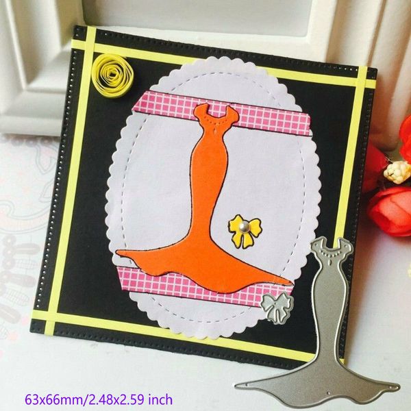Metal Dress Cutting Dies Stencil Scrapbooking Paper Embossing Craft DIY Die-Cut