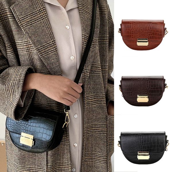 

2019 new fashion saddle bag retro casual wild simple shoulder slung pouch bolsa feminina de couro#10