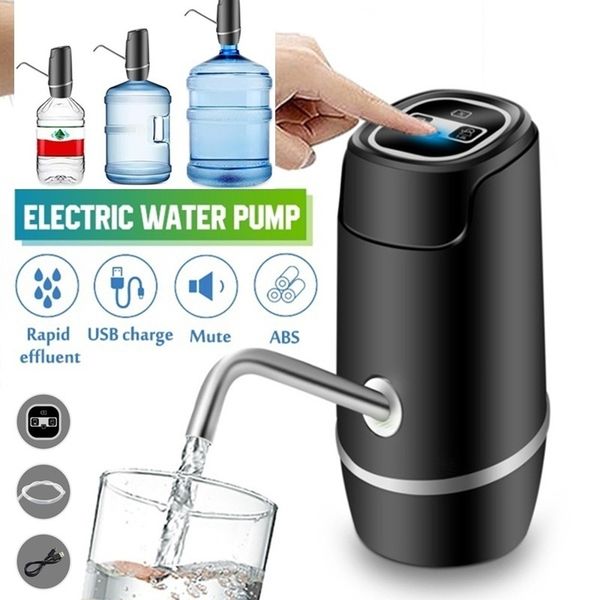 

portable electric automatic water pump usb rechargeable dispenser bottle pump for kitchen home office