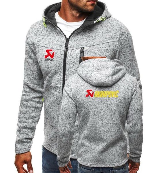 

brand new men motocross hoodie sweatshirts jas casual jas hoodie zipper akrapovic sd, Black