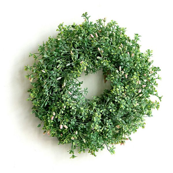 

asypets artificial flower wreath door decoration hanging wreaths flowers garland artificial bud rattan grass for home -20