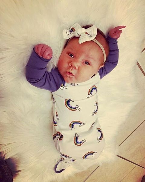 

brand new cute newborn baby boy girl rainbow sleep sacks long sleeve sleeping bag swaddle wrap blanket spring 0-24m