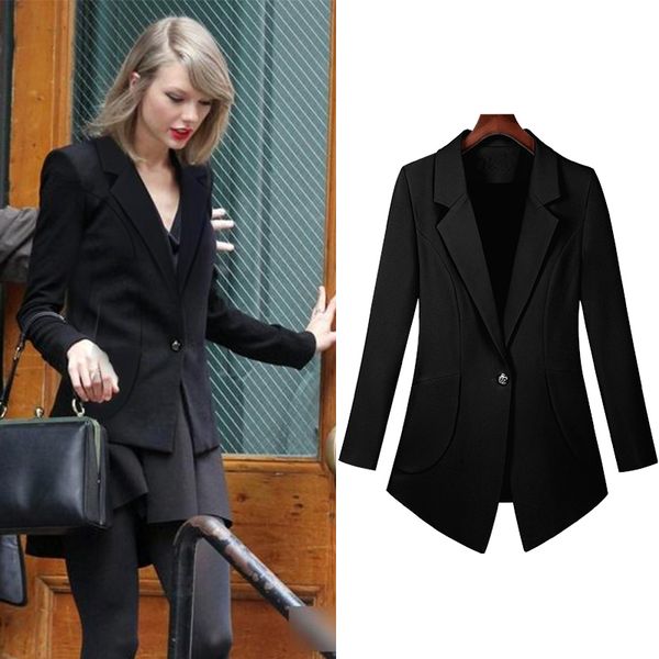 

plus size 5xl 6xl 7xl blazer women suits spring new 2019 suit female slim outwear profession casual blazers for women jacket coa, White;black