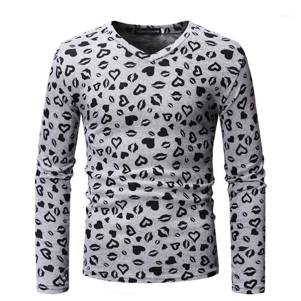 

print tshirts homme fashion 3d printed long sleeved shirts designer mens hip hop style clothing mens love heart, White;black