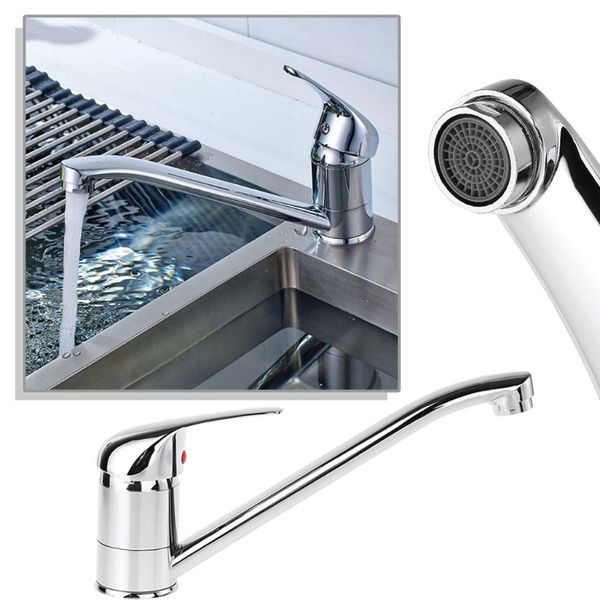 

extended mixer tap kitchen sink tap monobloc single lever swivel spout faucet