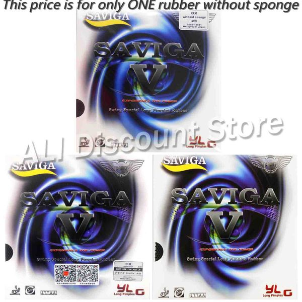 

saviga v long pips-out table tennis pingpong rubber without sponge heet ox