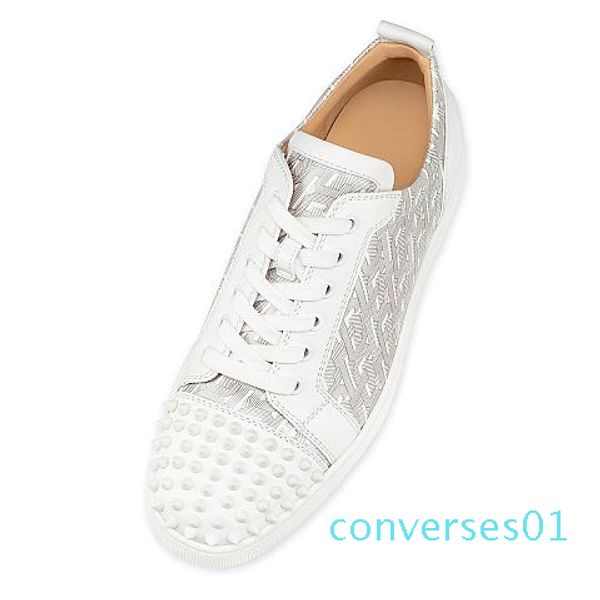 

fashion luxury red bottom men women casual spikes rivets rhinestone shoes dress party walking shoes sneakers chaussures de sport 01co, Black