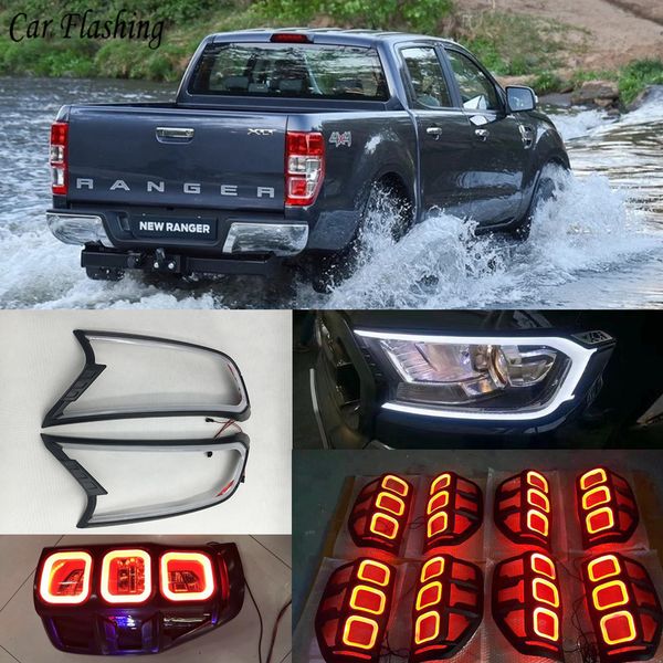 2019 Drl For Ford Rangereverest Light Brow Car Light Headlamp Headlight Cover Refit Daytime Running Light 2015 2016 2017 2018 From Liuyangcar 861