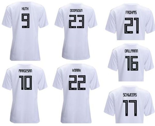 

WORLD CUP women Customized 19-20 GERMANY MAROZSAN 10 HUTH 9 GWINN 15 ELSIG 14 DALLMANN 16 FROHMS 23 KNAAK 22 Thai Quality jerseys wears