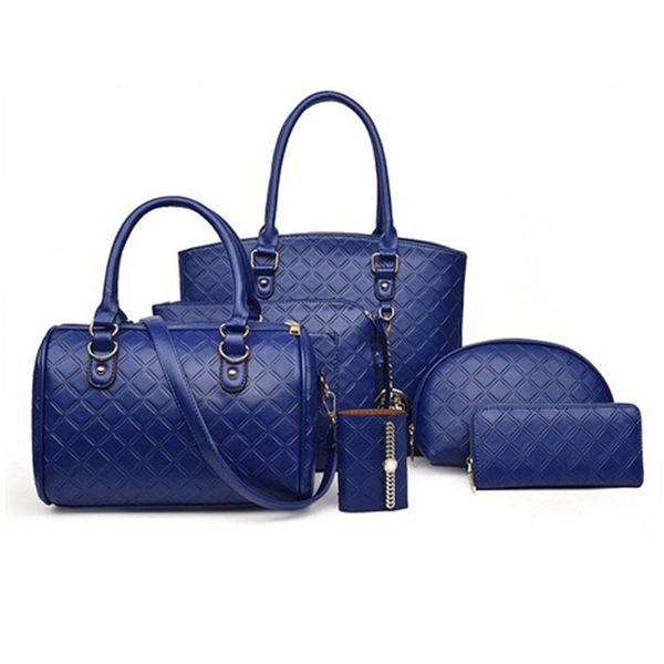 

pu women bags set with 6 pcs tote bags sling bag purse luxury handbags women designer crossbody for