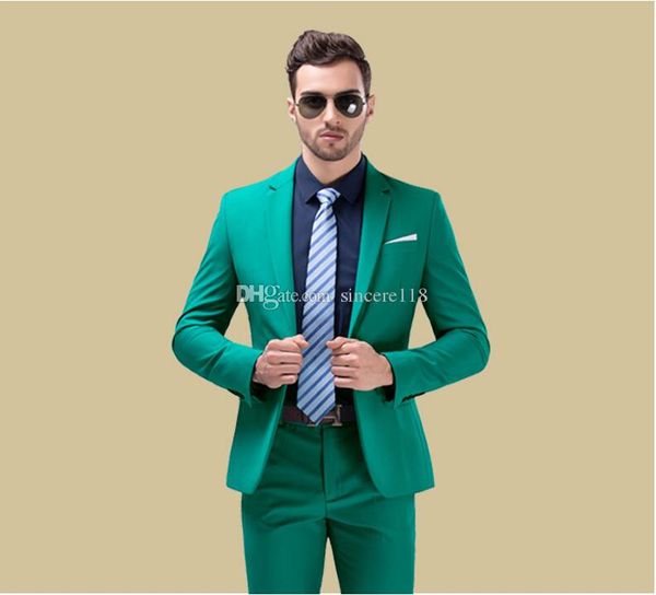 

fashionable green groom tuxedos,handsome slim fit men wedding groomsmen business party prom suits (jacket+pants+tie) w:839, Black;gray