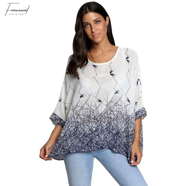 

блузка женщина женщины топ женщины блузки летние топы тройники новый стиль batwing шифон повседневная блузка рубашка 5xl 6xl плюс размер жен, White