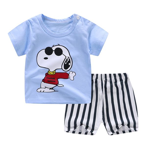 

cartoon shark new born baby boy fashion clothing outfits baby girl casual clothing sets, White