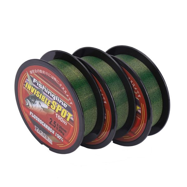 

150m super strong nylon fishing wire flourocarbon coated spotted fishing line wear-resistant invisible leader line 2019