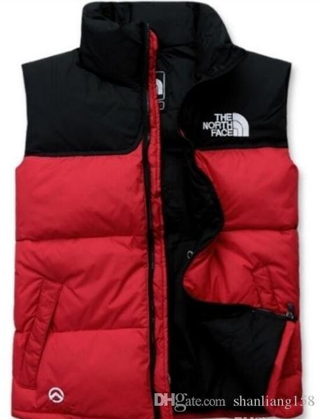

2020 мужская зима открытый пальто weste север вниз жилет жилет легкие куртки мужские жилеты лицо chaleco водоотталкивающая puffer, Black;white
