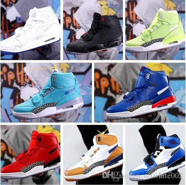 

2019 Новый Jumpman Legacy 312 NRG чистый белый лед синий тренер 2 баскетбольная обувь для высо