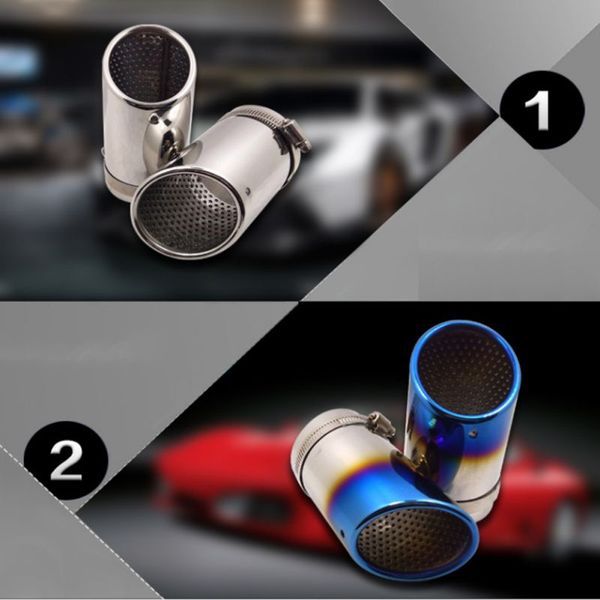 

stainless steel tailpipe exhaust muffler rear tail pipe tip cover for auto accessories rear muffler end tail tip cover