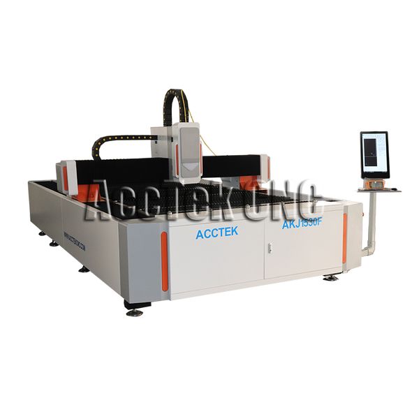 

500w 1000w 2000w fiber laser cutting machine for stainless steel aluminum carbon steel akj1530f2