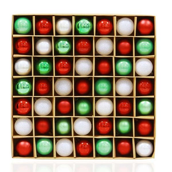 

49pcs christmas tree decor ball bauble hanging xmas party ornaments decoration christmas tree pendants for home