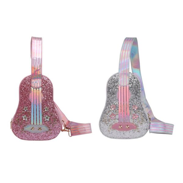 

women pu leather guitar shaped shoulder lady crossbody bag tote satchel purse q1qa