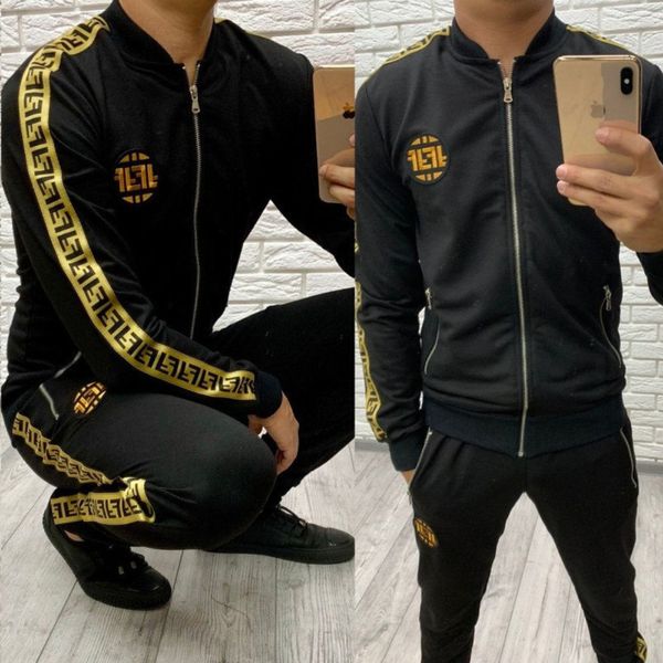 

2019 мужская одежда осень движение досуг костюм twinset, Gray