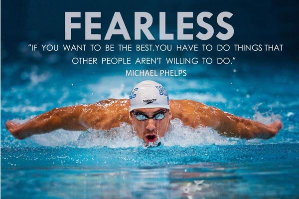 Michael Phelps motivacionais citações dos esportes Arte quadro de parede Posters e tecido de seda de impressão para casa Decor