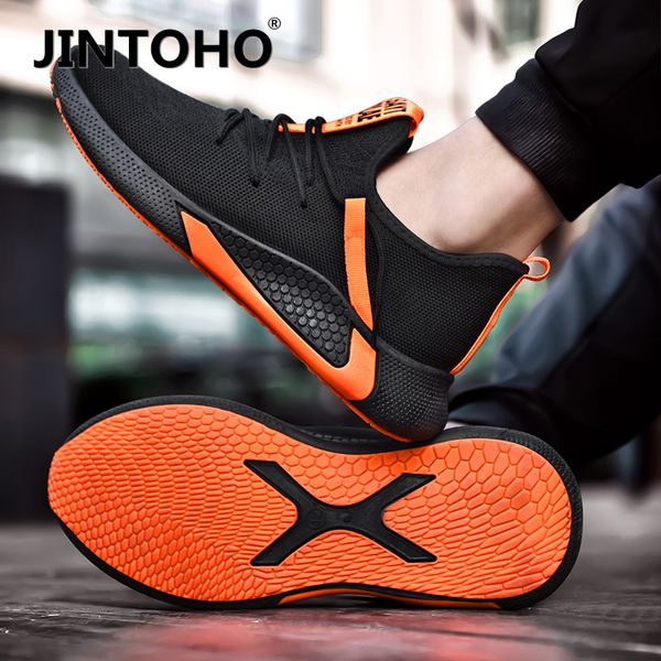 

new men's shoes breathable men's sports shoes jintoho casual 39-44, Black