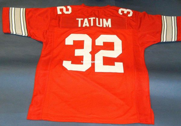 

retro #32 jack tatum custom ohio state buckeyes jersey osu last one red mens stitching college size s-5xl football jerseys ncaa, Black;red