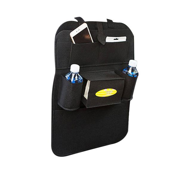 

3 color useful universal car seat hanging multi-pocket pouch storage bag