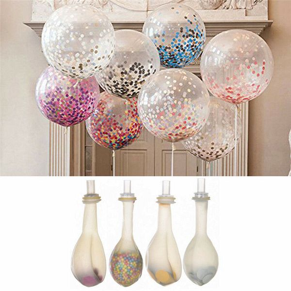 

5pcs/set colorful confetti balloon birthday wedding party decor helium balloons 12