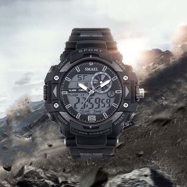 

2019 relogio digital youth luminous waterproof running men's watch men's fashion bright gold watch montre homme dropshipping, Slivery;brown