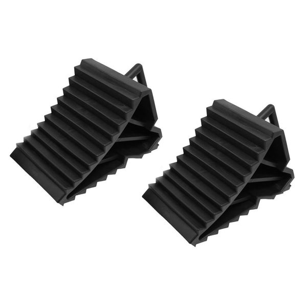 

edfy-2 pcs antislip vehicle car truck wheel tire chock sblock black