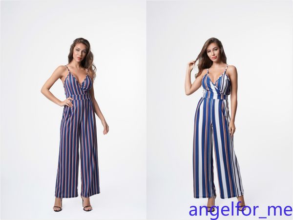 

широкий полосатый комбинезон с широкими штанинами, Black;white