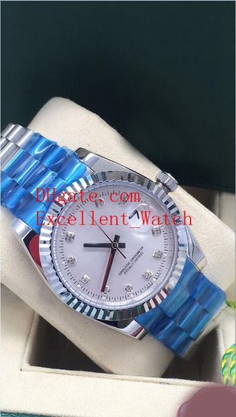 

8 colour sell ladies watch 36 mm 31 mm 126334 279160 279174 178274 279173 18k yellow gold sapphire glass asian 2813 automatic mechani, Slivery;brown