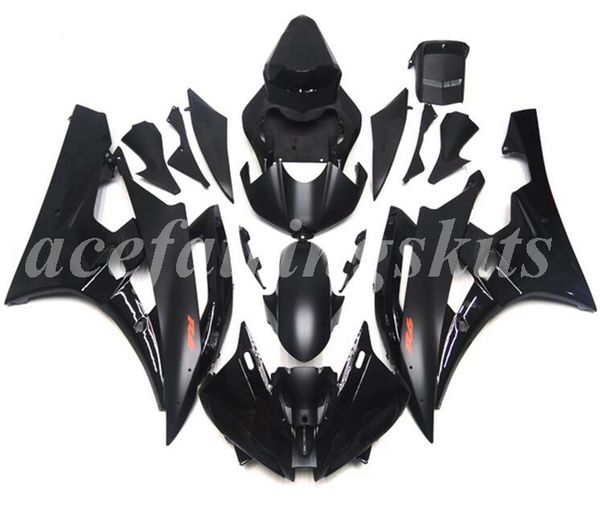 

4 gifts injection mold new abs motorcycle full fairings kit fit for yamaha yzf-r6 2006 2007 06 07 r6 bodywork set black
