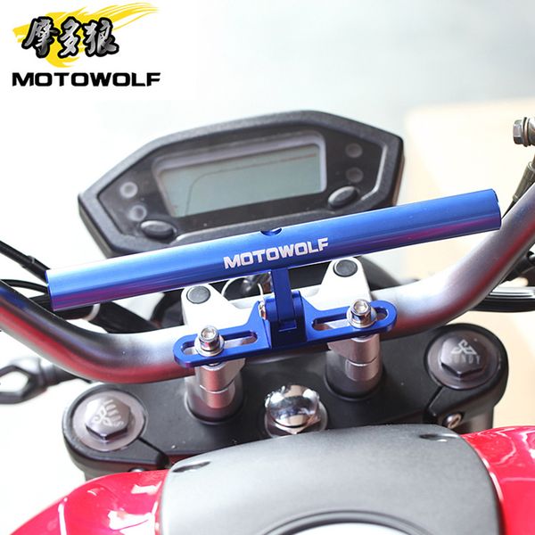

motowolf bracket motorcycle scooter sport-bike cycle reinforced crossbar motor phone gps spotlight headlights mounting bracket