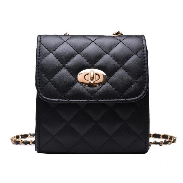 

fashion messenger bags women diamond lattice pu leather solid color shoulder bags